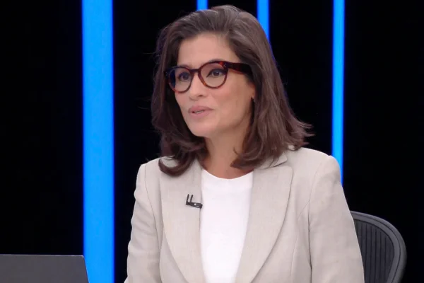 Renata Vasconcellos durante debate candidato presidencia luiz inacio lula da silva JN