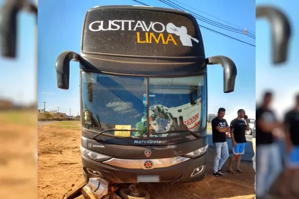 Homem fica gravemente ferido após acidente com ônibus de Gusttavo Lima