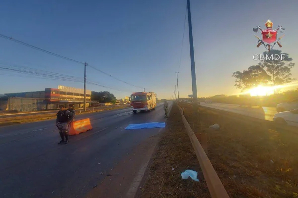Vídeo. Homem morre após ser atropelado por moto na Estrutural