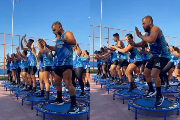 Foto colorida de pessoas fazendo treino funcional - Metrópoles