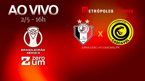Joinville-SC x Cascavel-PR se enfrentam pela Série D ZeroUm