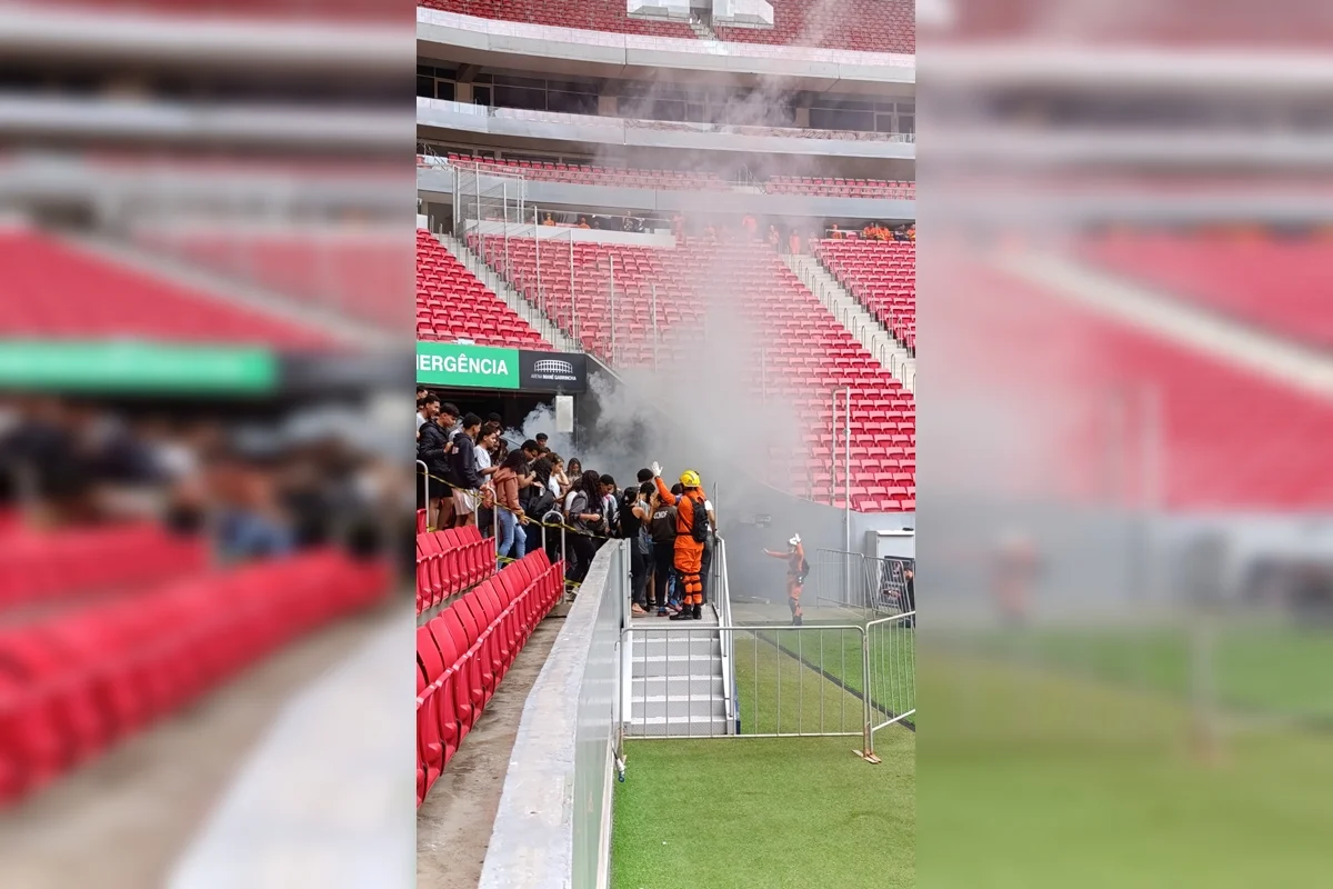 Corpo de Bombeiros simula ataque terrorista com drone no Mané Garrincha - imagem 26 Corpo de Bombeiros simula ataque terrorista com drone no Mané Garrincha - imagem 26