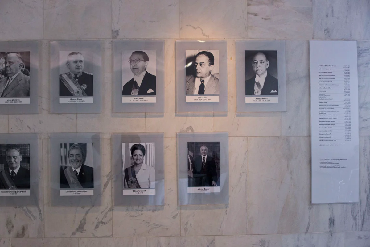 Fotografia de Michel Temer na galeria dos ex-presidentes Fotografia de Michel Temer na galeria dos ex-presidentes