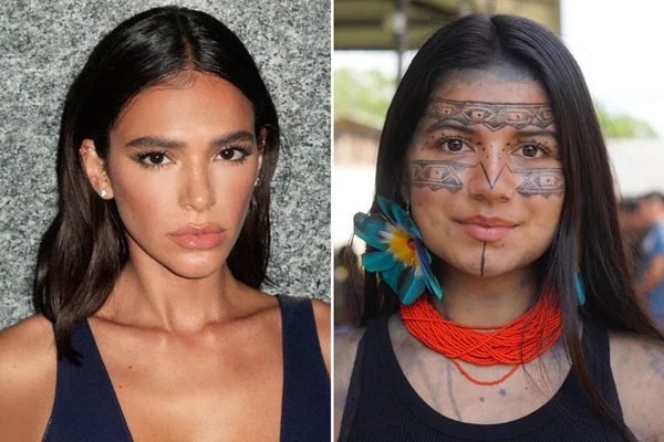 Bruna Marquezine e Helena Gualinga