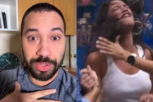 Montagem com fotos coloridas de Gil e Alane - Metrópoles