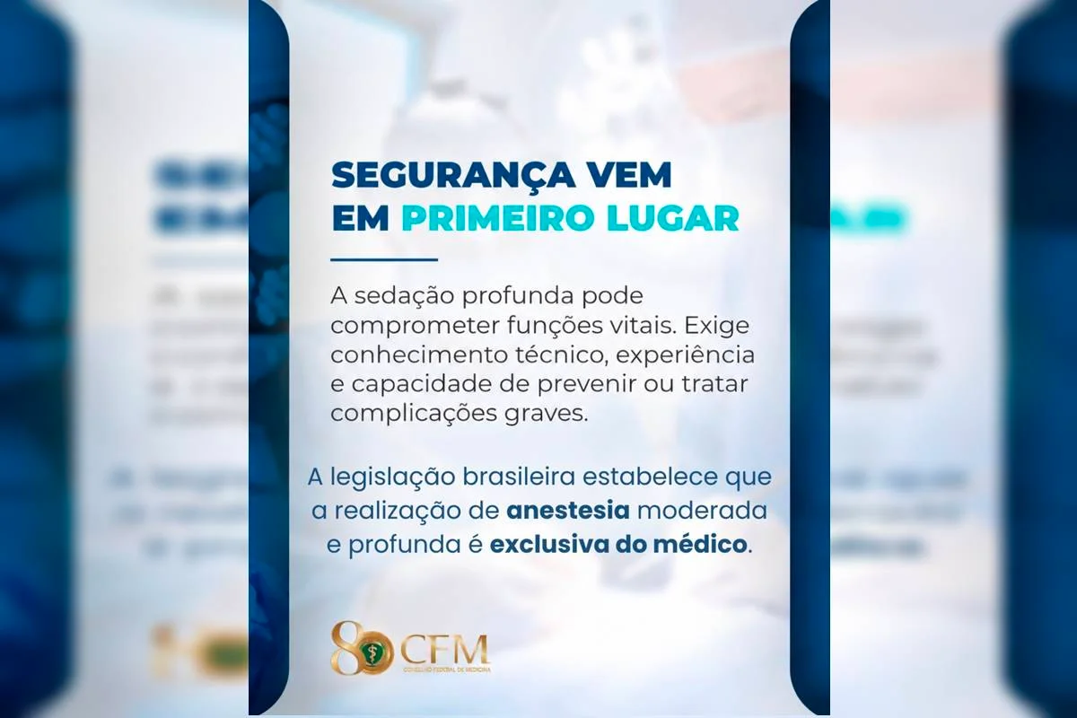 CFM critica autorização para dentistas aplicarem anestesia profunda - imagem 3 CFM critica autorização para dentistas aplicarem anestesia profunda - imagem 3