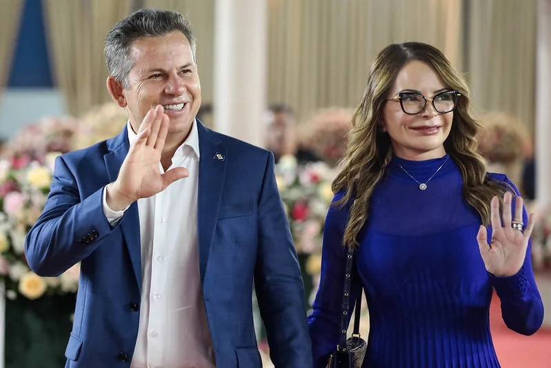 O ex-governador de Mato Grosso Mauro Mendes ao lado da ex-primeira-dama Virgínia Mendes O ex-governador de Mato Grosso Mauro Mendes ao lado da ex-primeira-dama Virgínia Mendes