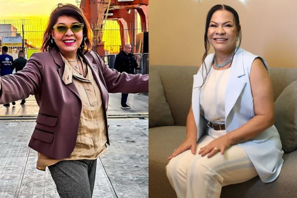 Montagem colorida de Roberta Miranda e Dona Ruth - Metrópoles