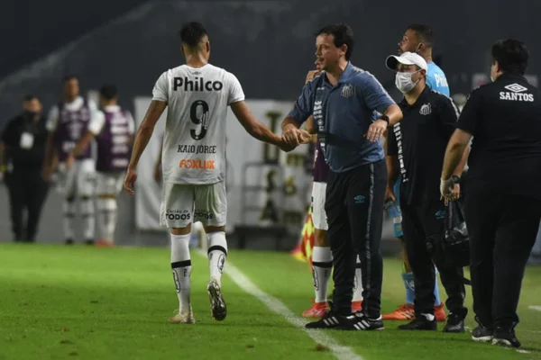 jogador cumprimenta tecnico