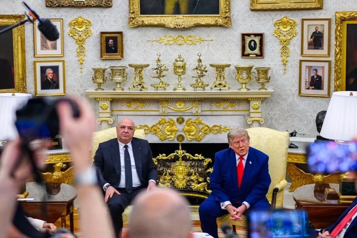 Presidente dos Estados Unidos, Donald Trump e o presidente do Líbano, Joseph Aoun Presidente dos Estados Unidos, Donald Trump e o presidente do Líbano, Joseph Aoun