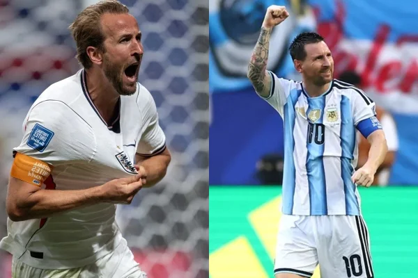 Lionel Messi e Harry Kane se colocam frente a frente na Copa do Mundo