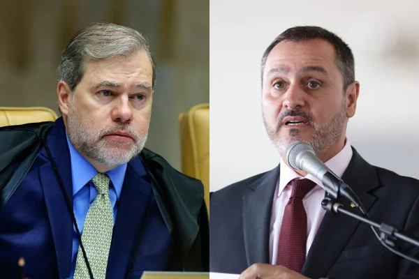 Ministro do Supremo Tribunal Federal (STF) Dias Toffoli e diretor da PF, Andrei Rodrigues - Metrópoles