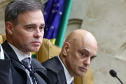 André Mendonça e Alexandre de Moraes, ministros do STF André Mendonça e Alexandre de Moraes, ministros do STF