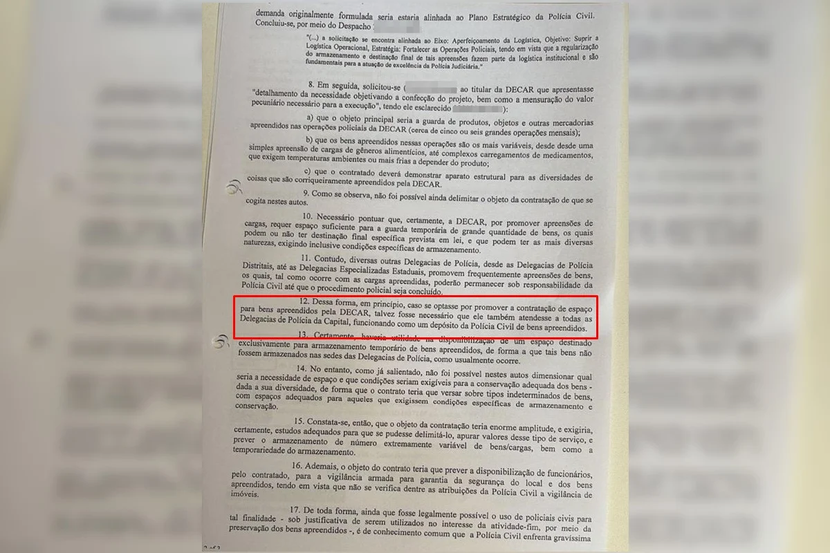 Contratação de bens apreendidos Contratação de bens apreendidos