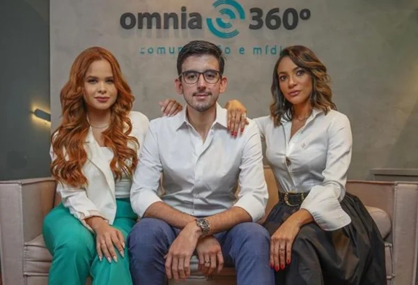 Malu Cavalcante, Arthur Lira Filho e Ana Magalhães, sócios da Omnia360º. Arthur é filho do presidente da Câmara dos Deputados, Arthur Lira