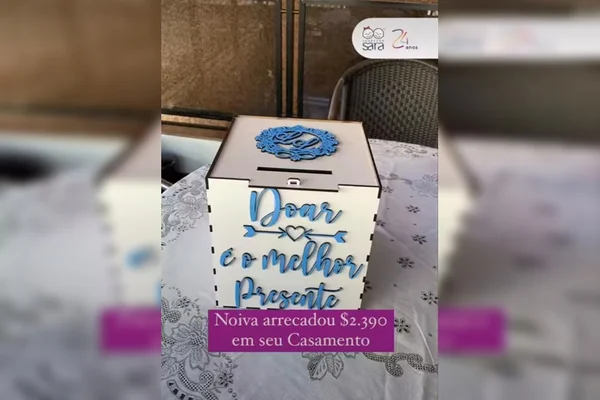 Caixa doar é o melhor presente