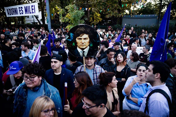 Imagem colirida de eleições na Argentina