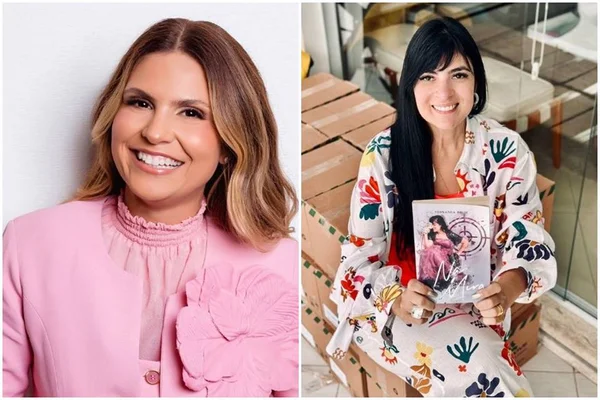 Montagem colorida com fotos de Aline Barros e Fernanda Brum - Metrópoles