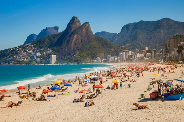 praia do Leblon no Rio de Janeiro