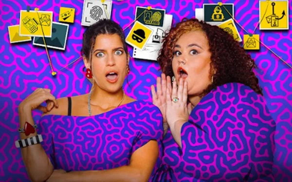 Maria Bopp e Babu Carreira em imagem de divulgação do podcast Má Influência - Metrópoles