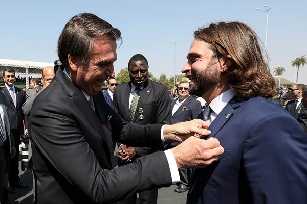 Jair Bolsonaro e José Vicente Santini