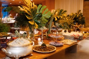 O menu foi preparado pela Federal Buffet 