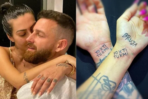 Cleo e namorado fazem tatuagens iguais no pulso: “Eu e você”
