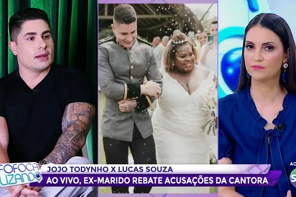 Lucas Souza é entrevistado no programa Fofocalizando, do SBT - Metrópoles