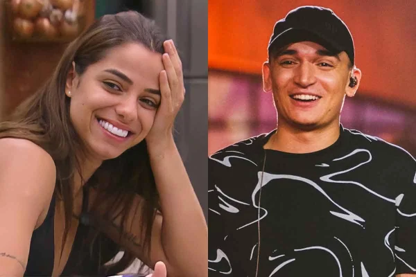 Print de Key Alves no BBB23 e foto de João Gomes em show