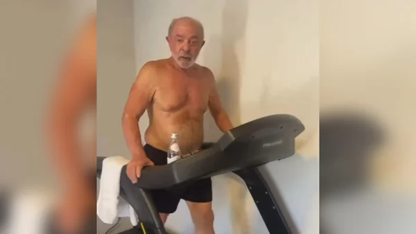 Presidente Lula em vídeo na academia