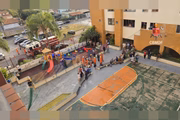 Moradores do bloco B do residencial tiveram de sair de casa Moradores do bloco B do residencial tiveram de sair de casa