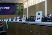 Brasília 05/10/25. Painel do centro de monitoramento integrado da PRF acompanhando as ocorrências CPNU 2025.