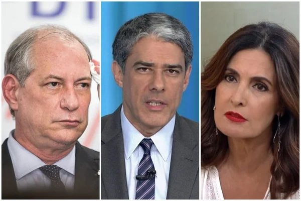 Ciro Gomes faz brincadeira com Bonner, Fátima e Túlio Gadêlha