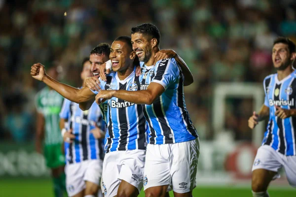 Grêmio comemora gol