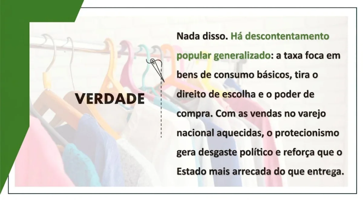 Brasileiro cobra prioridade para fim da taxa das blusinhas - imagem 11 Brasileiro cobra prioridade para fim da taxa das blusinhas - imagem 11
