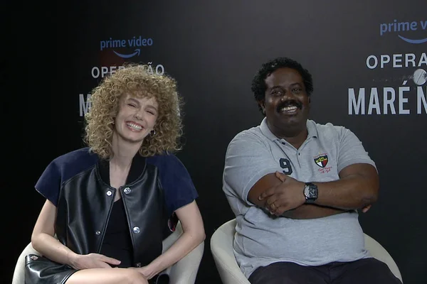 Esther Acebo e Leandro Firmino, de Operação Maré Negra, em entrevista ao Metrópoles