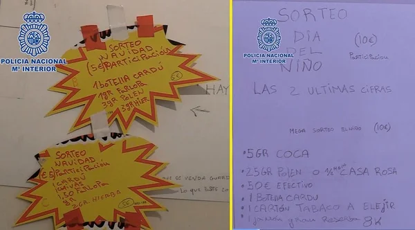 Traficantes sorteavam cestas com drogas de Natal na Espanha