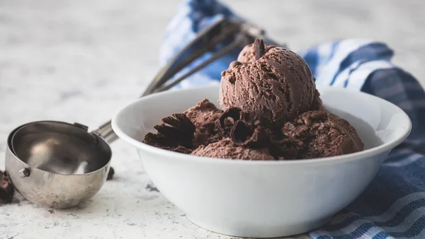 Sorvete de chocolate