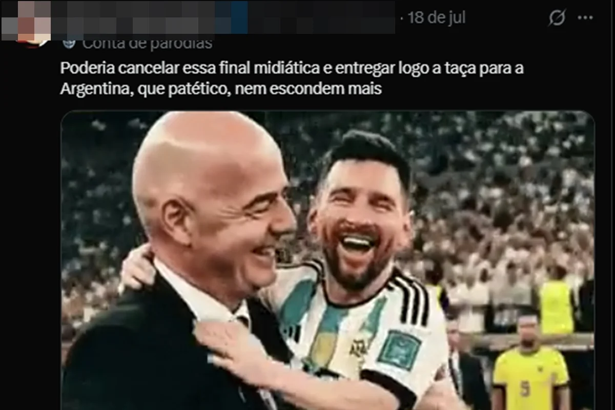 Montagens com Lionel Messi e Gianni Infantino, presidente da Fifa Montagens com Lionel Messi e Gianni Infantino, presidente da Fifa