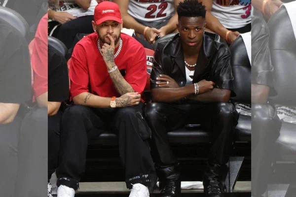 Neymar e Vini Jr acompanham final da NBA em Miami