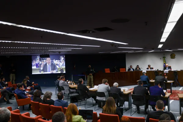 Primeira Turma 1 do Supremo Tribunal Federal STF comecou a interrogar os reus do nucleo 1 por participacao na suposta trama golpista ALEXANDRE RAMAGEM - Metrópoles