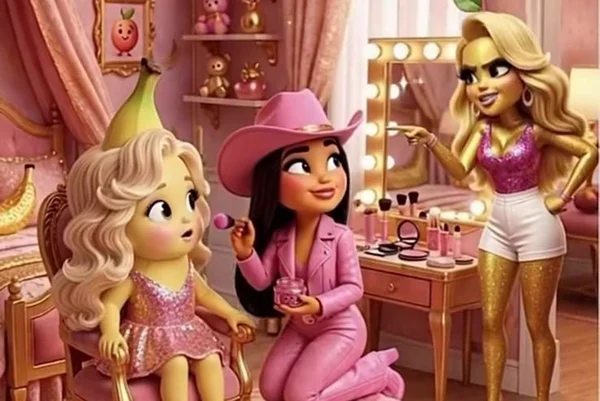 Foto colorida da novelinha de IA com Virginia Fonseca - Metrópoles