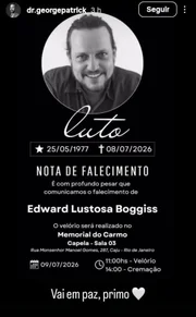 Edward Boggiss morreu aos 49 anos Edward Boggiss morreu aos 49 anos