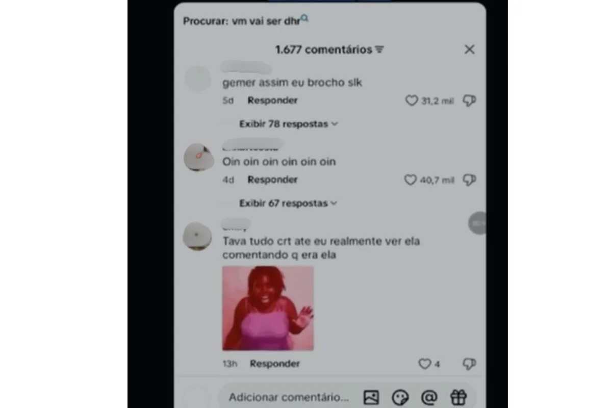 Usuários to TikTok zombaram de vítima Usuários to TikTok zombaram de vítima