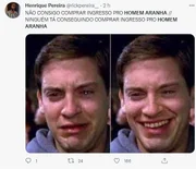 Após a queda dos sites de cinema, as redes sociais foram inundadas com memes sobre o filme