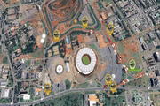Durante a dispersão, a partir das 22h, na altura do estacionamento rotativo, os veículos da saída “A” serão direcionados para a Via N1, já os veículos oriundos da saída “B” seguirão no sentido Colégio Militar