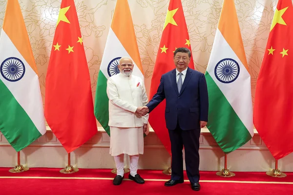Primeiro-ministro da Índia e o presidente da China