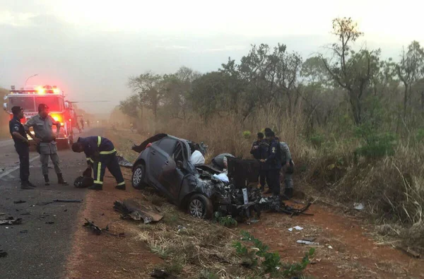 Colisão deixa um morto e oito feridos em Planaltina