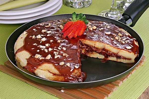 Panqueca americana de nutella