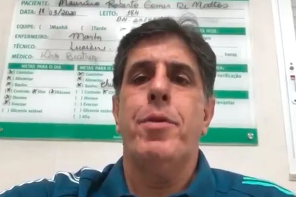Maurício Gomes Mattos no hospital
